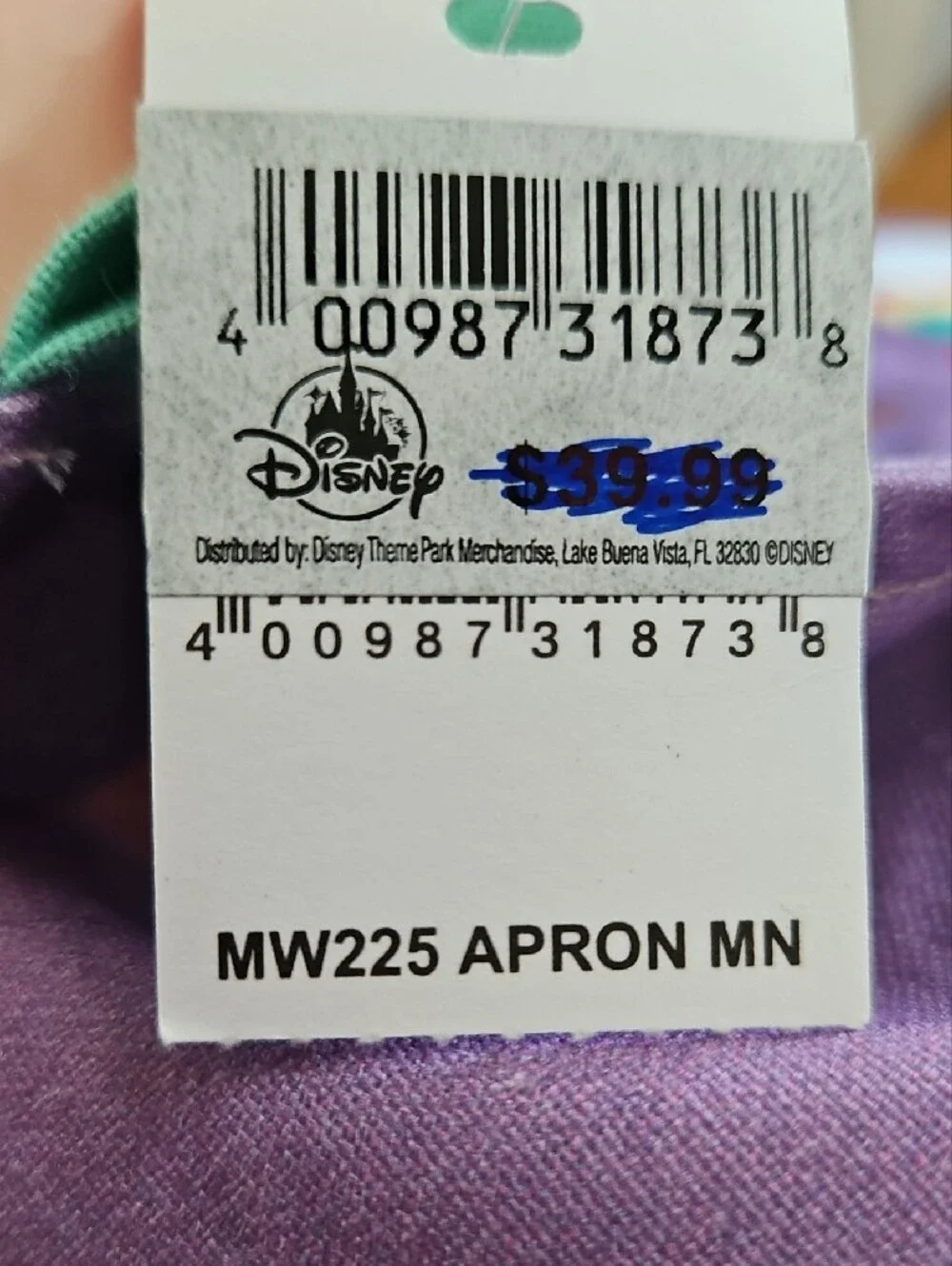 NWT Disney Parks Minnie Making Magic Cupcakes Apron - OS